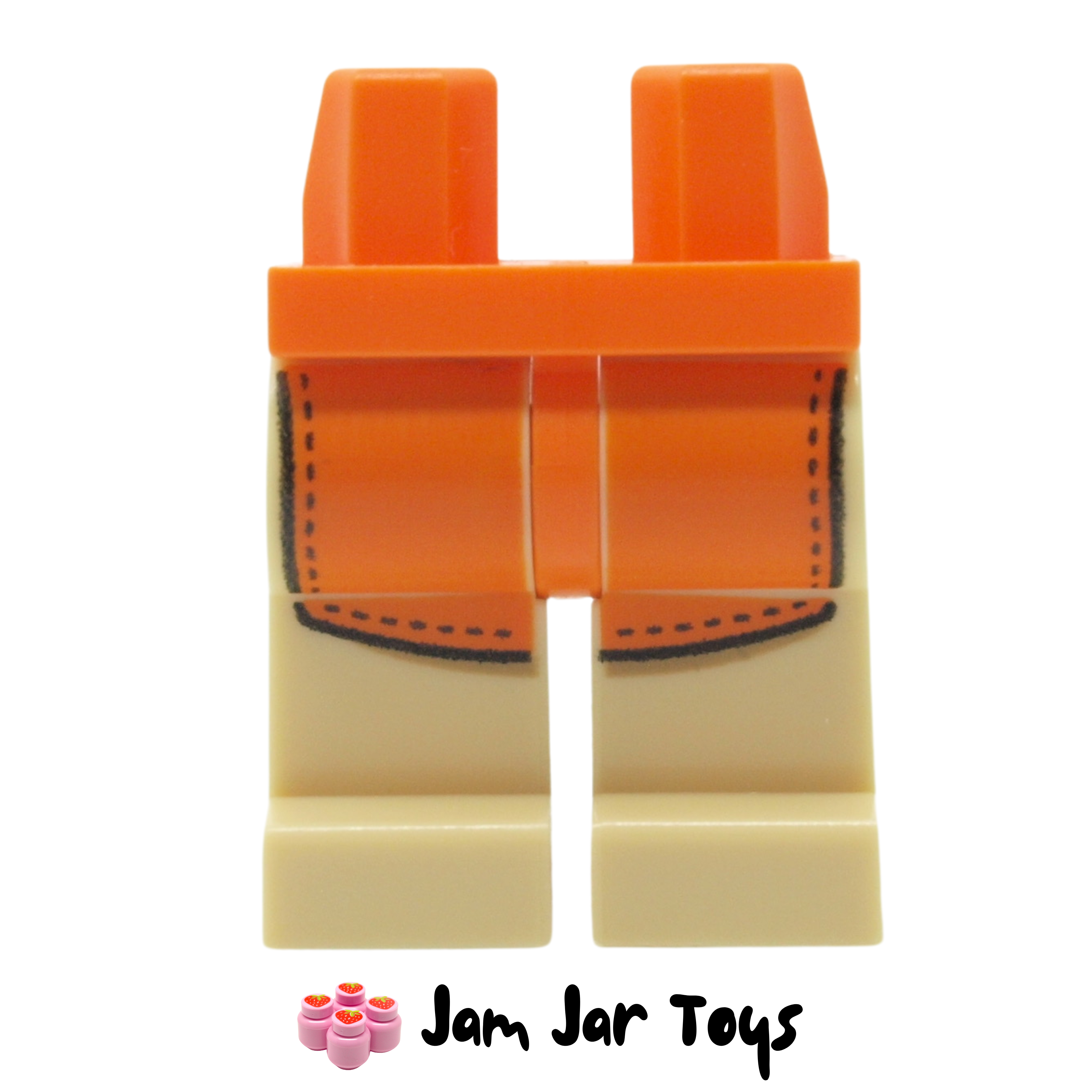 LEGO Tan Legs with Orange Apron