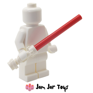LEGO Star Wars Lightsaber With White Hilt and Bright Red Wand