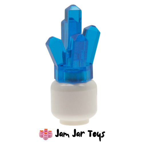 LEGO Trans-Dark Blue Jewel Rock Crystal 5 Point