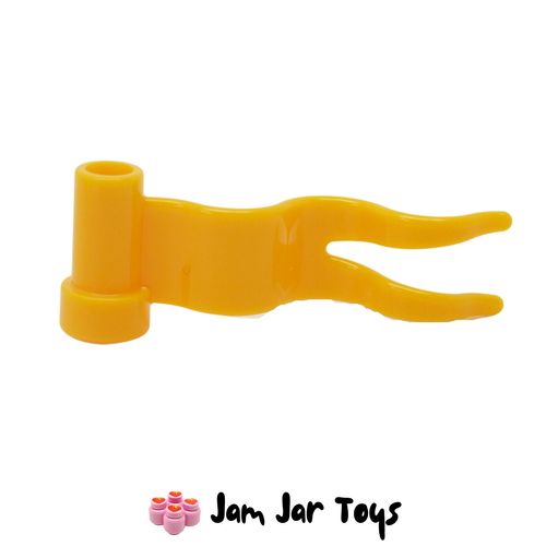 LEGO Orange Yellow Flag Wave Right Streamer