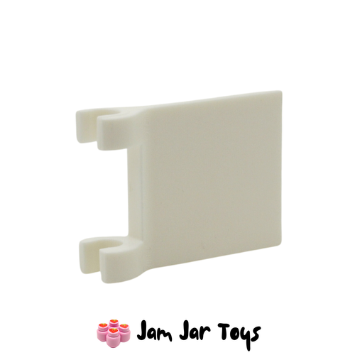 LEGO White Flag 2 x 2 Square, Flared Clip Edge