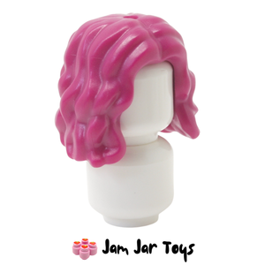 LEGO® Magenta Hair Long Wavy / Curly FPH36