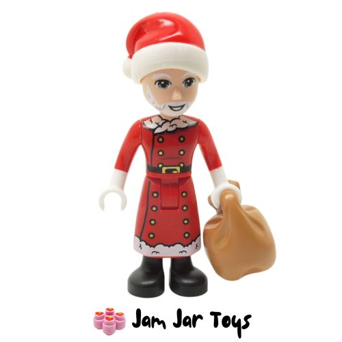 LEGO Friends Santa Minifigure, Red Jacket and Skirt. FRND559