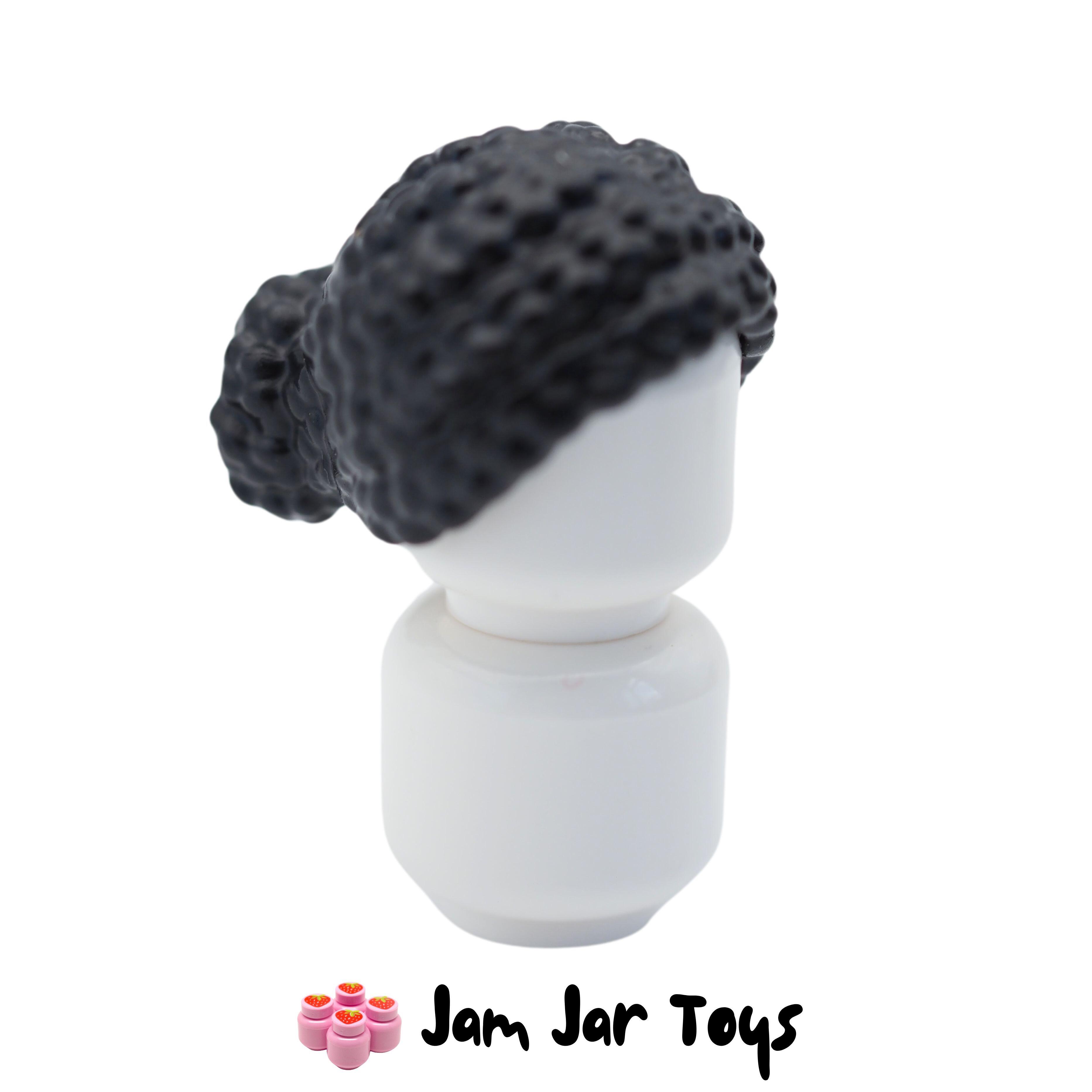 LEGO Black Braided Hair Bun. FPH117