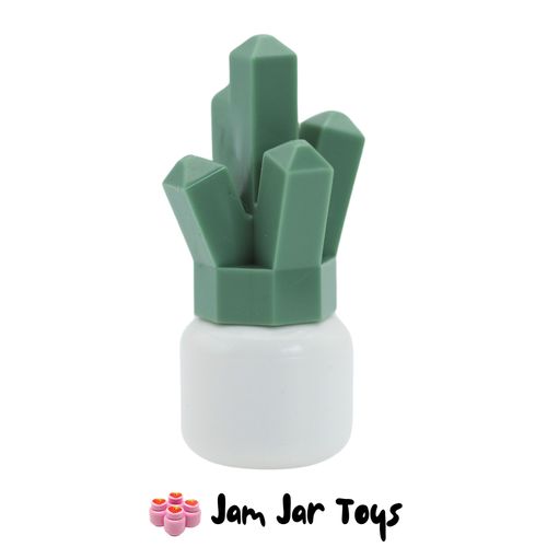 LEGO Sand Green Jewel Rock Crystal 5 Point