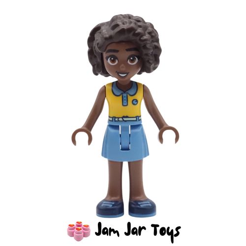 LEGO Friends Minifigure Aliya - Yellow Top, Blue Skirt.