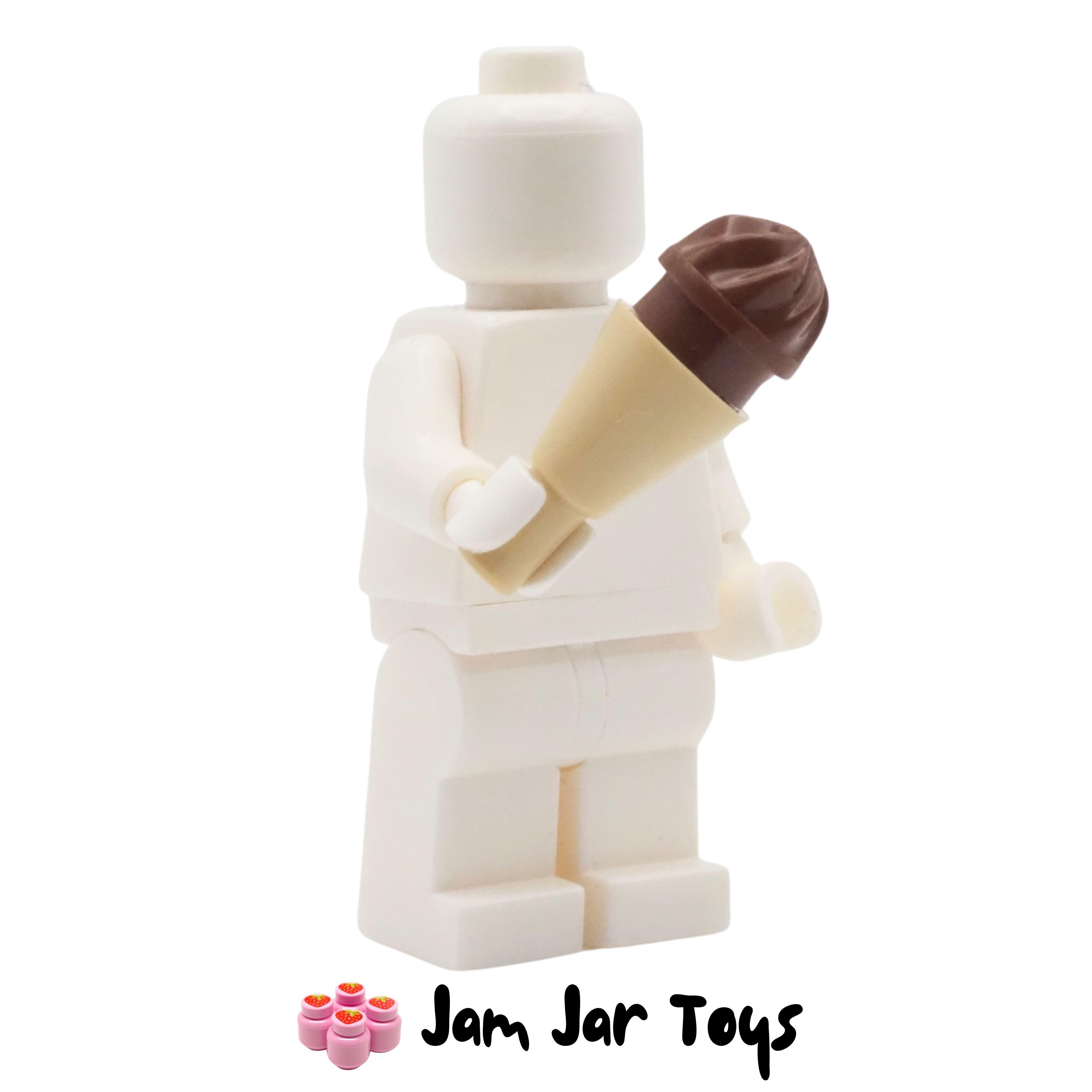 LEGO Tan Cone with Chocolate Ice Cream
