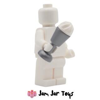 LEGO Flat Silver Goblet with White Vanilla Ice Cream