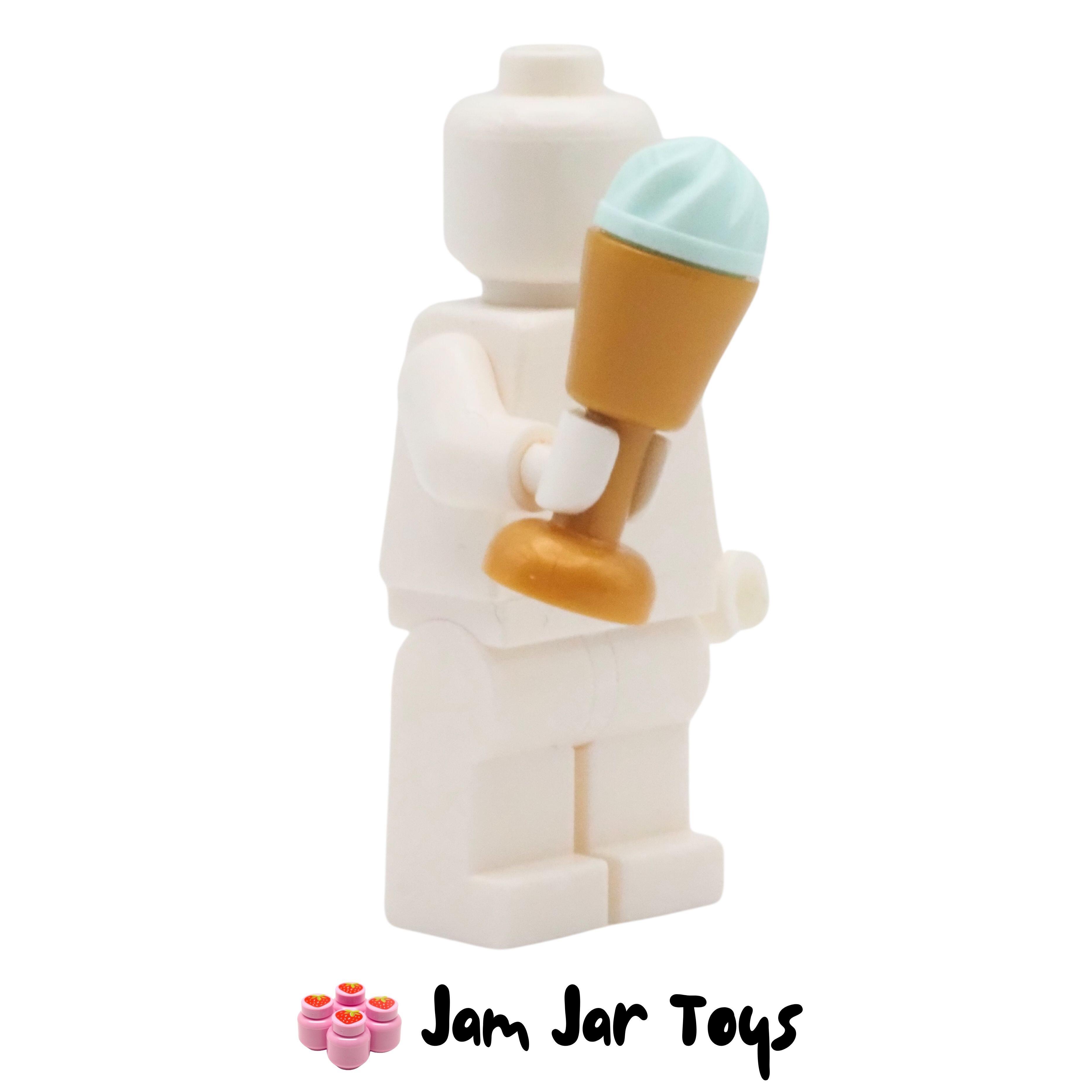 LEGO Pearl Gold Goblet With Aqua / Mint Ice Cream. ICGG4