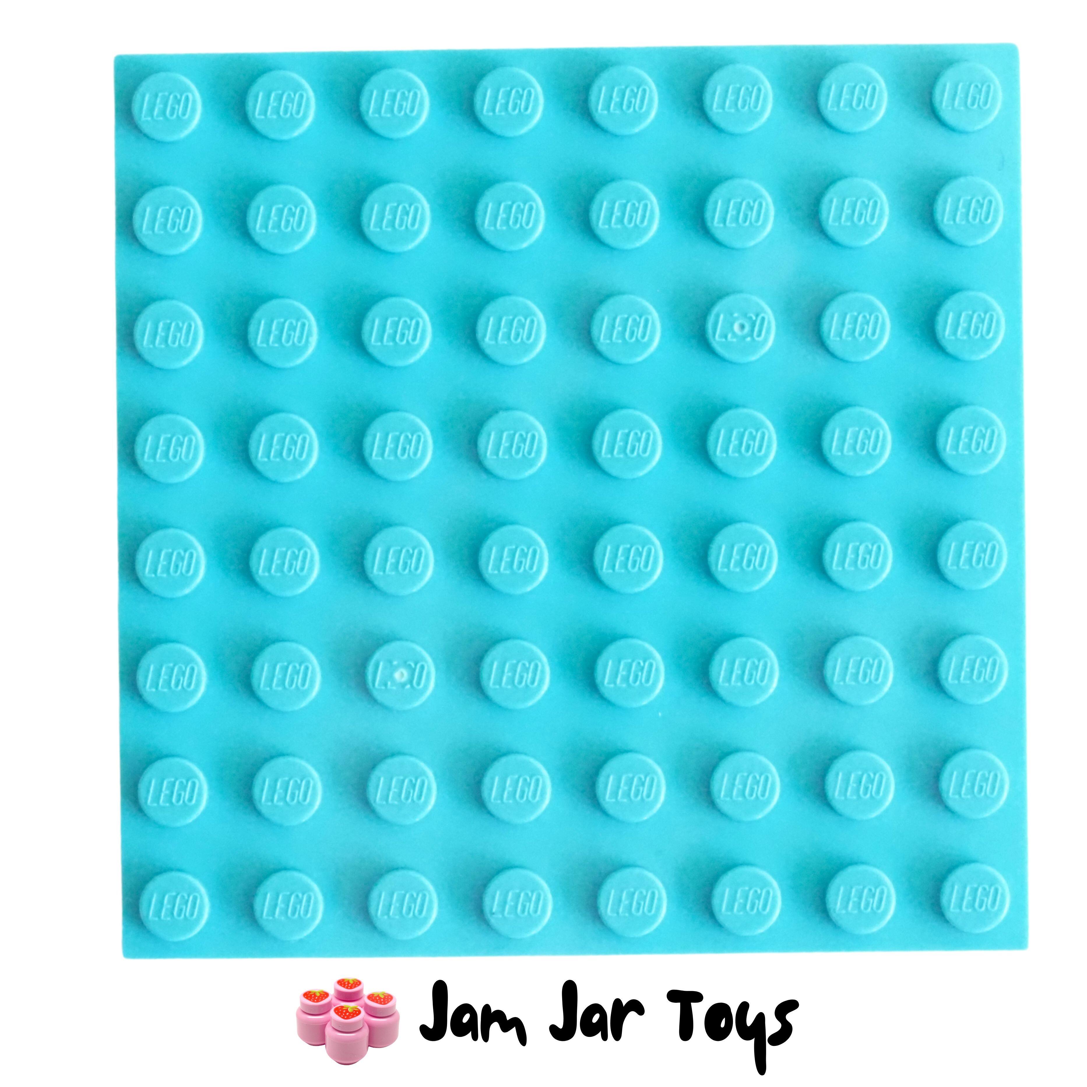 LEGO Base Plate - Medium Azure 8 x 8 Stud