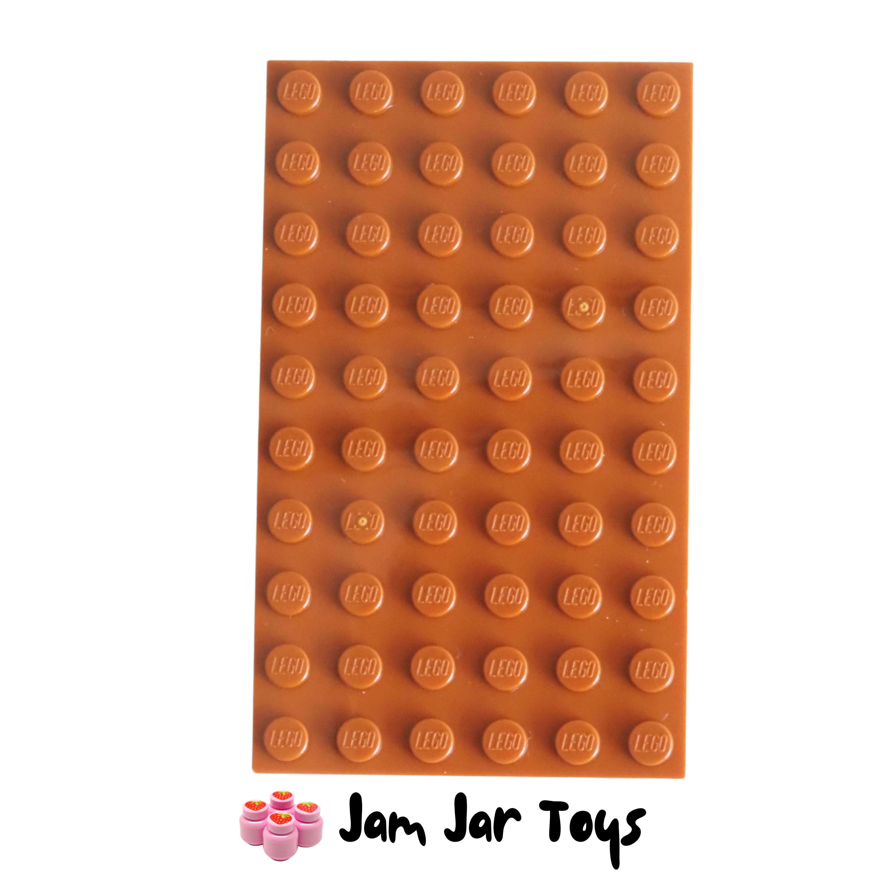 LEGO Base Plate - Dark Orange 6 x 10 Stud