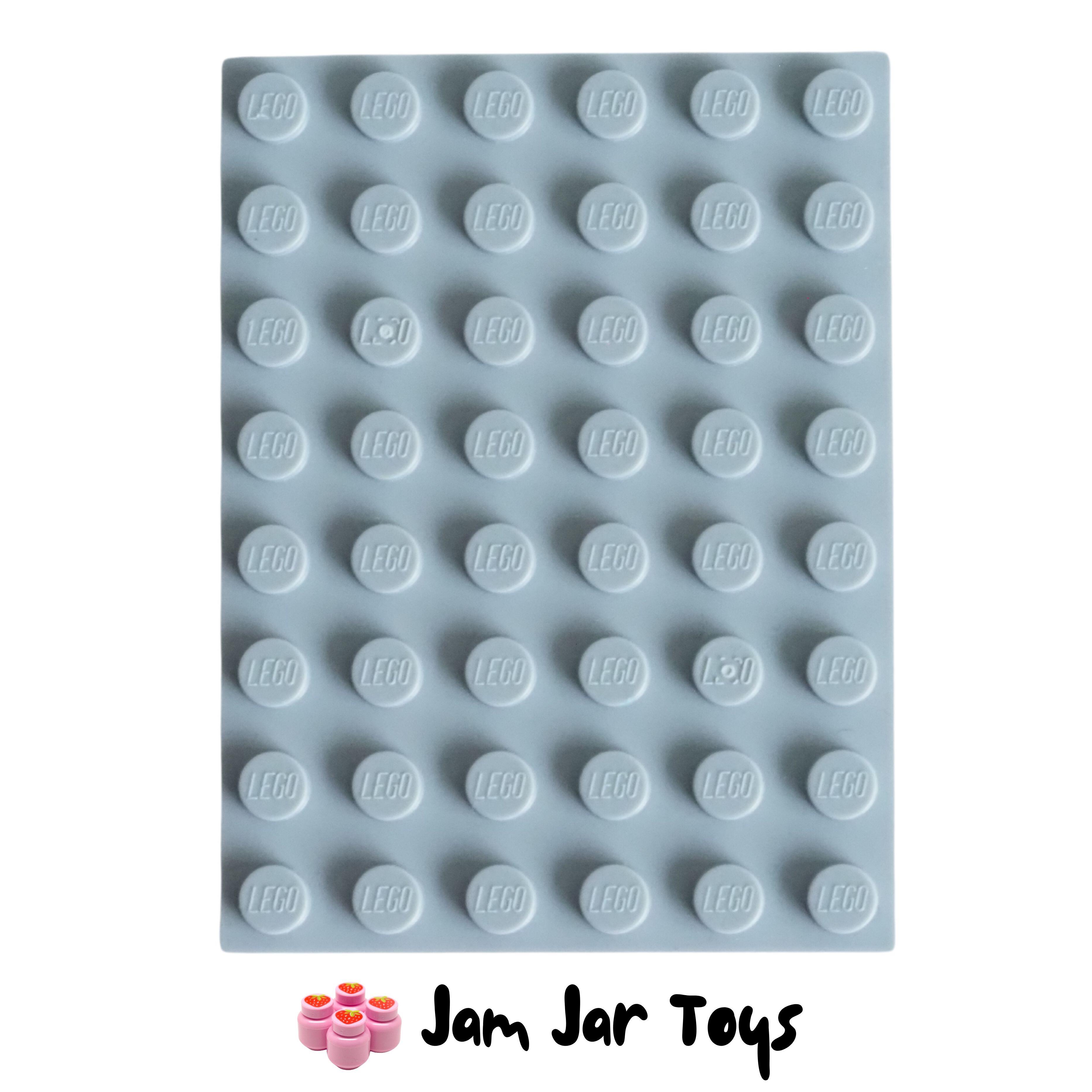 LEGO Base Plate - Light Bluish Grey 6 x 8 Stud,