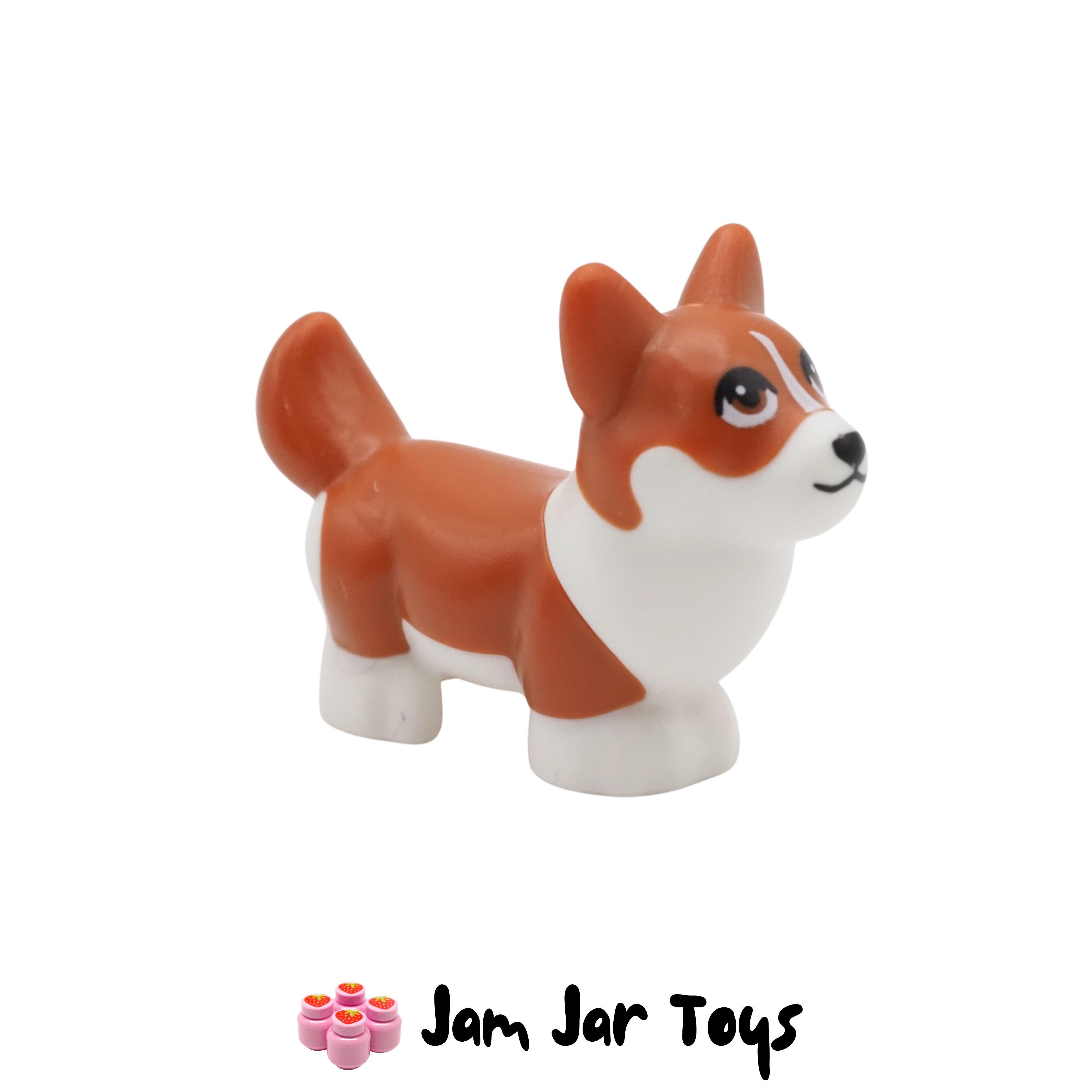 LEGO Corgi - White and Dark Orange Fur