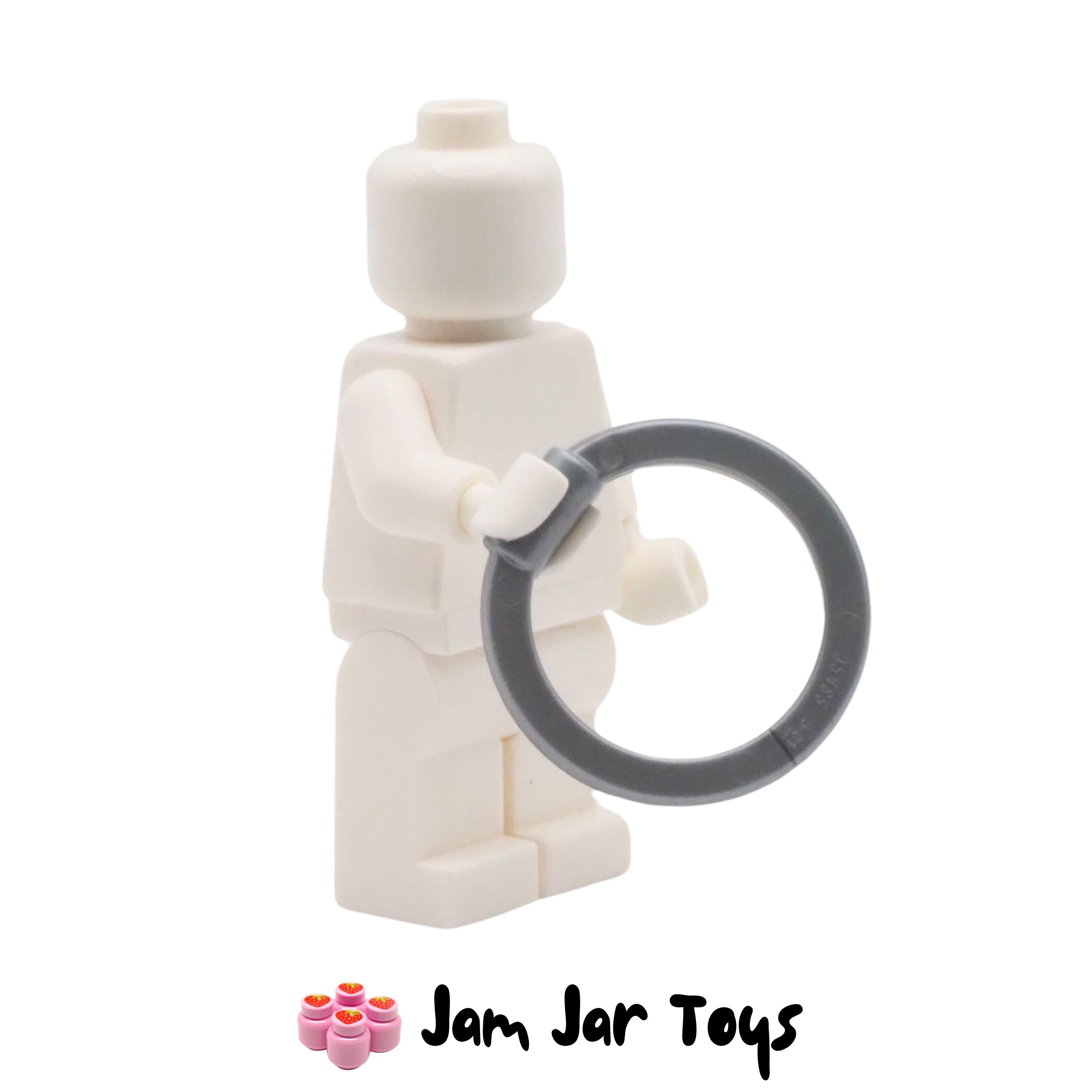 LEGO Flat Silver Chakram / Hoop Blade / Ring.