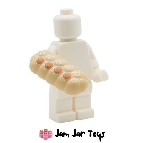 LEGO Bread Loaf – Knotted Style, Tan with Nougat Spirals