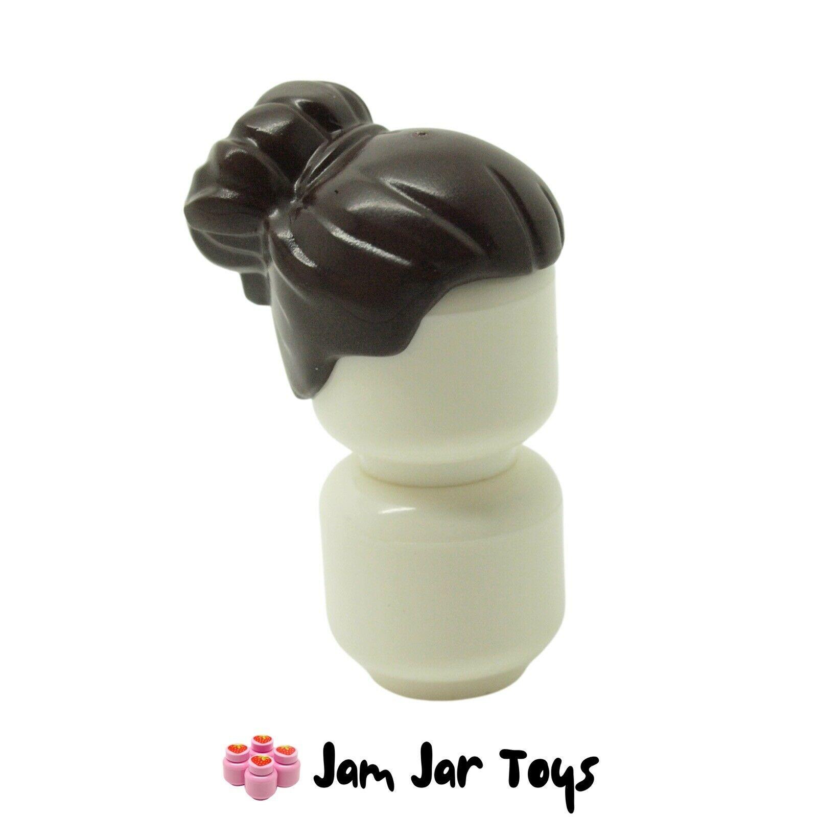 LEGO Dark Brown Hair Large High Bun