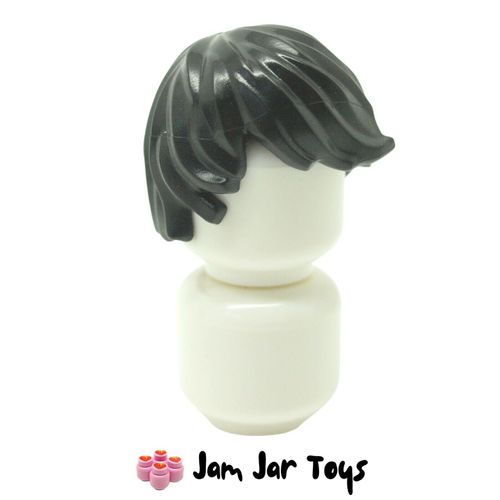 LEGO Cole Hair Black Tousled with Side Part