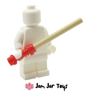 LEGO® Star Wars Lightsaber With Red Hilt and Tan Wand LSR107