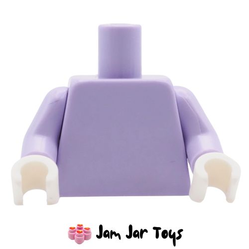 LEGO Lavender Torso and Arms, White Hands
