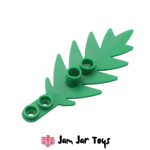 LEGO Small Green Palm Leaf 8 x 3 Rear