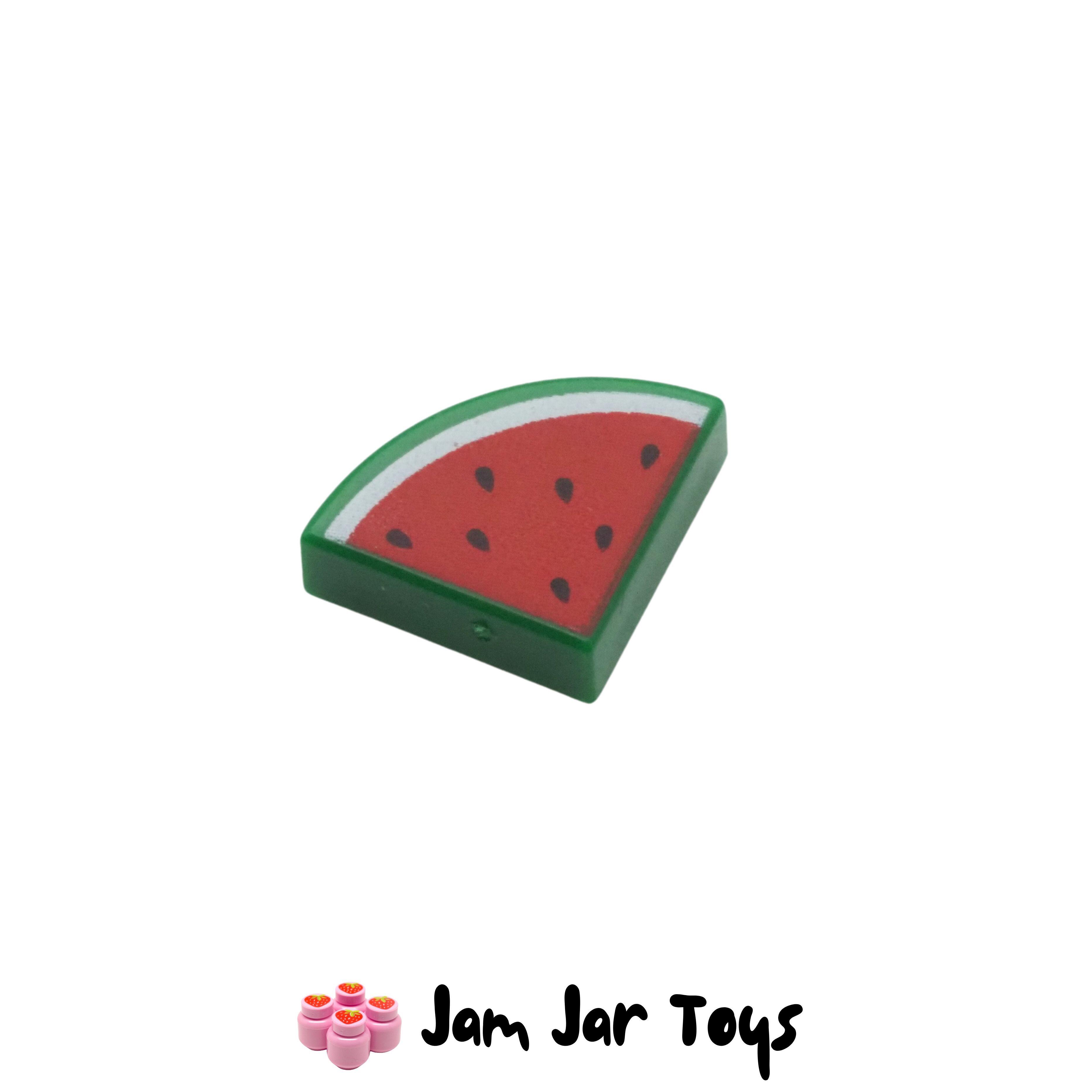 LEGO Green Watermelon Quarter Tile Round 1 x 1.