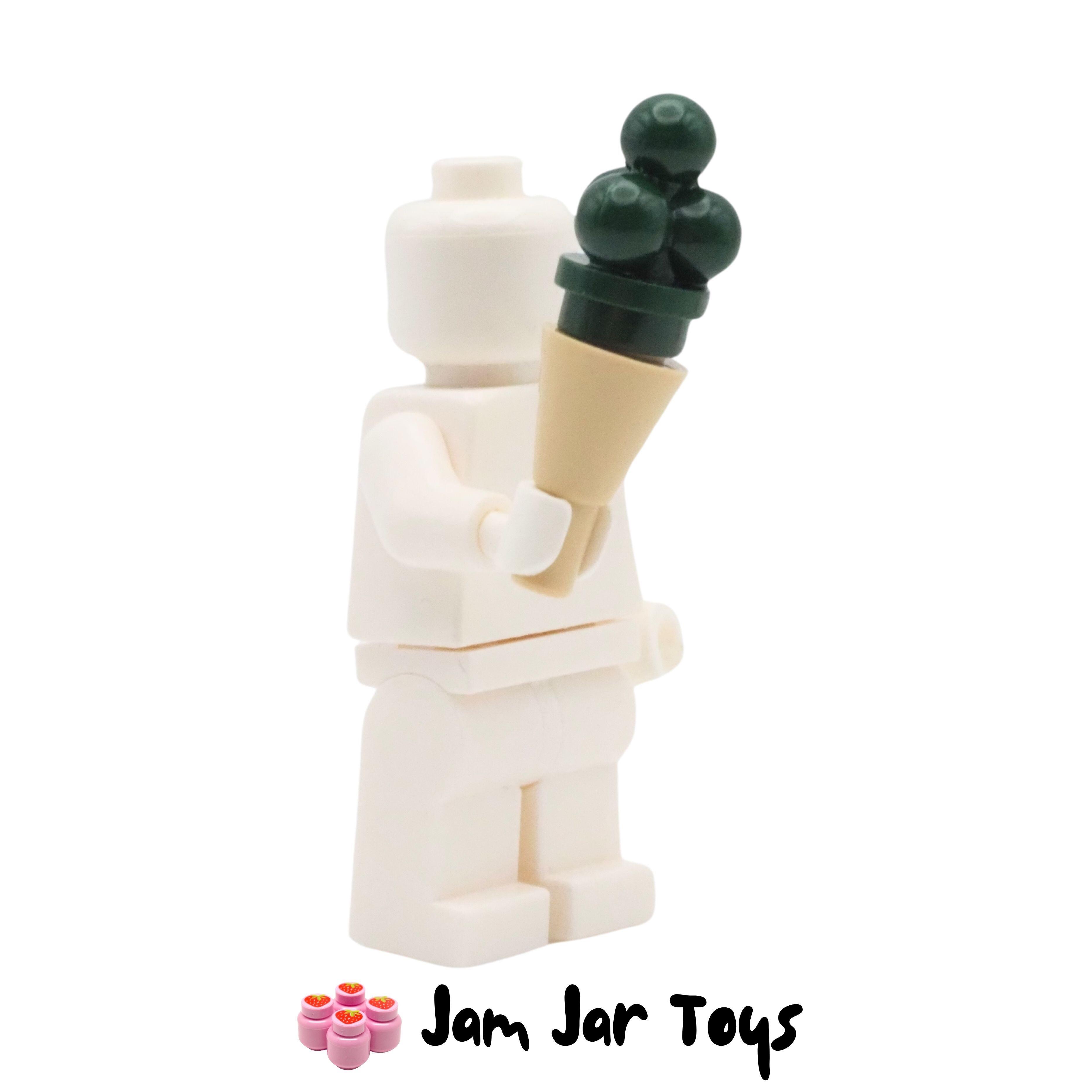 LEGO Tan Cone with Dark Green Ice Cream