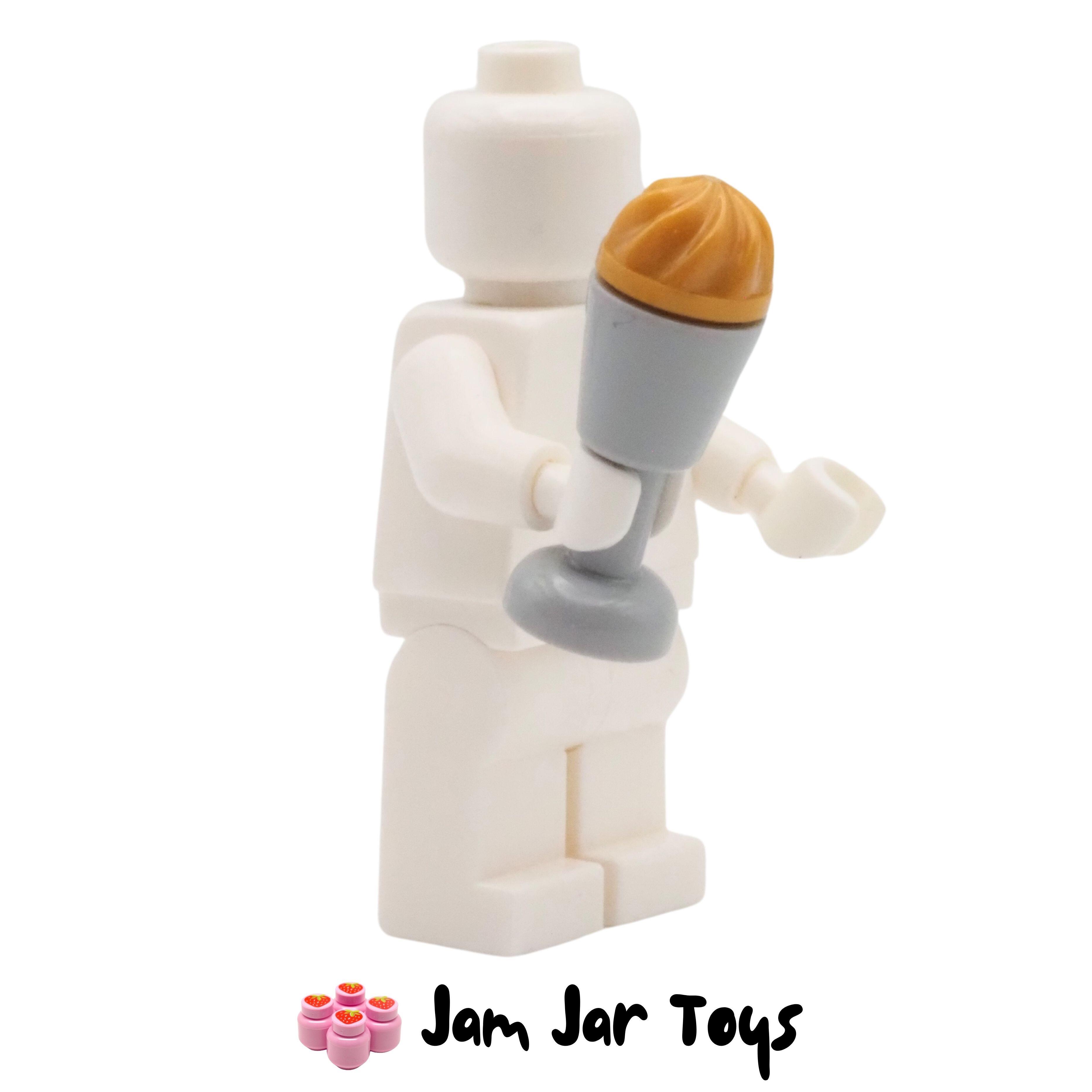 LEGO Light Bluish Grey Goblet With Pearl Gold / Toffee Ice Cream