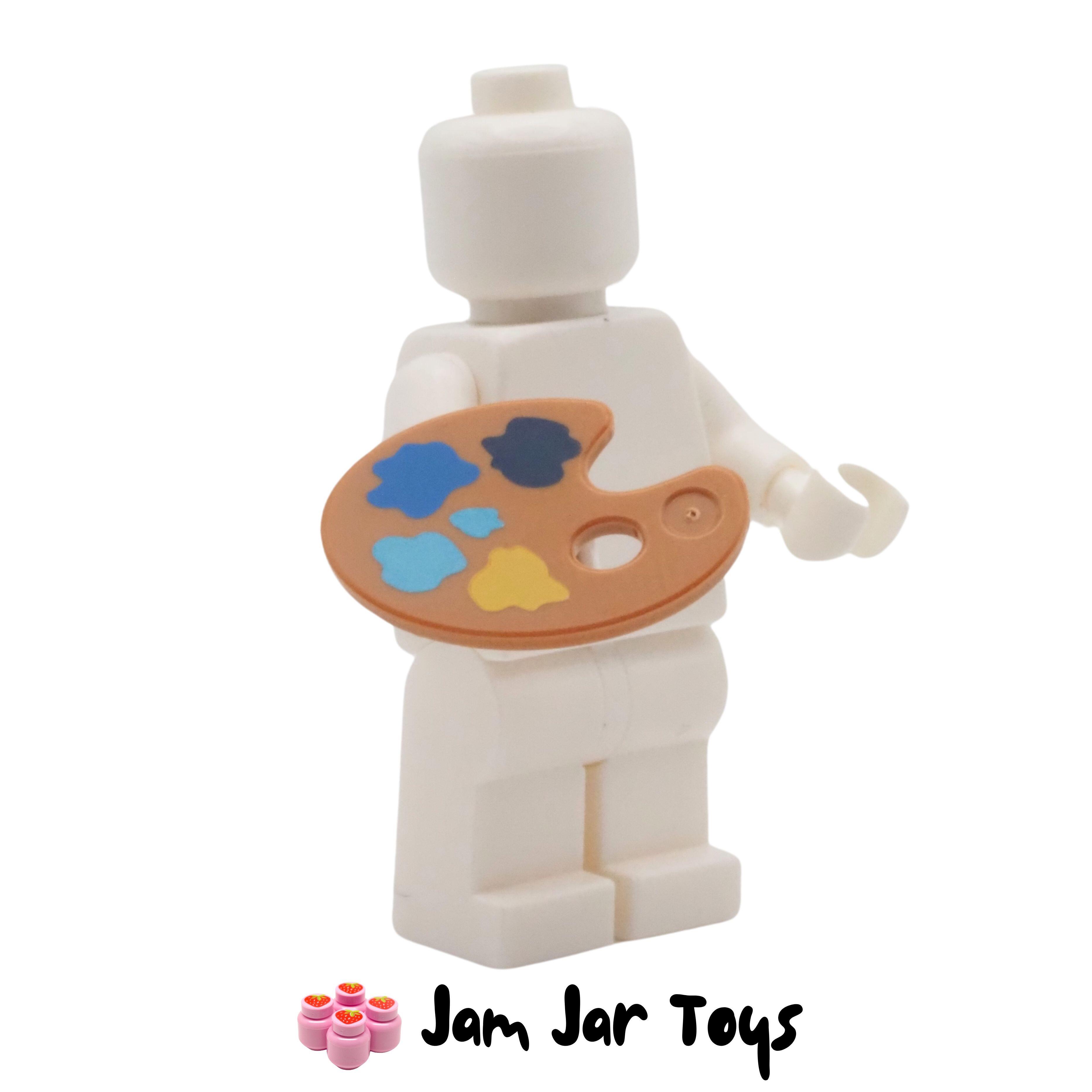 LEGO Paint Palette with Yellow, Blue, Azure, Dark Blue Paint Spots.