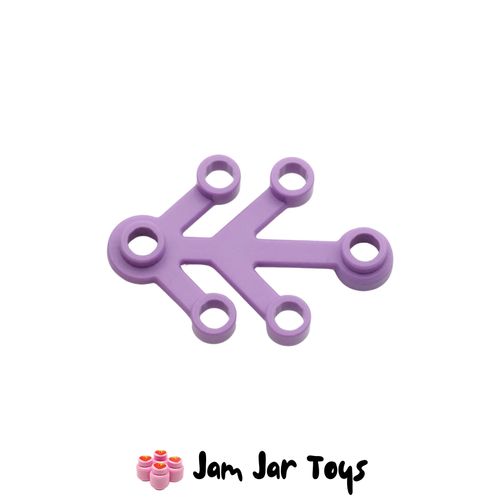 LEGO Plant Element – Medium Lavender Leaves 4x3