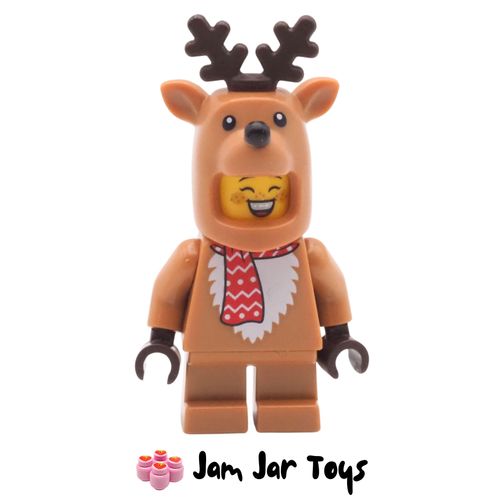LEGO City Minifig – Reindeer Suit with Red Scarf