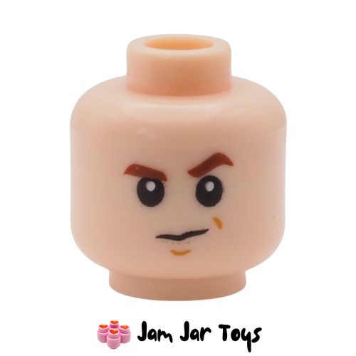 LEGO Light Nougat Draco Malfoy Head, Suspicious