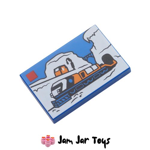 LEGO Blue LEGO Arctic Train Set Tile 2 x 3
