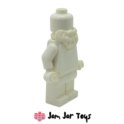 LEGO Beard and Moustache, Short White Side View