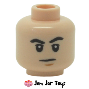 LEGO® Draco Malfoy Minifigure Head Frown / Angry Print Light Nougat. FH63