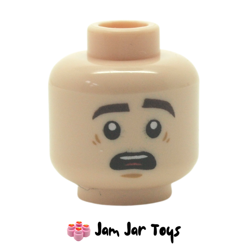 LEGO Head Raised Eyebrows - Light Nougat