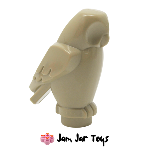 LEGO Dark Tan Owl, Small Bird, Angular Features