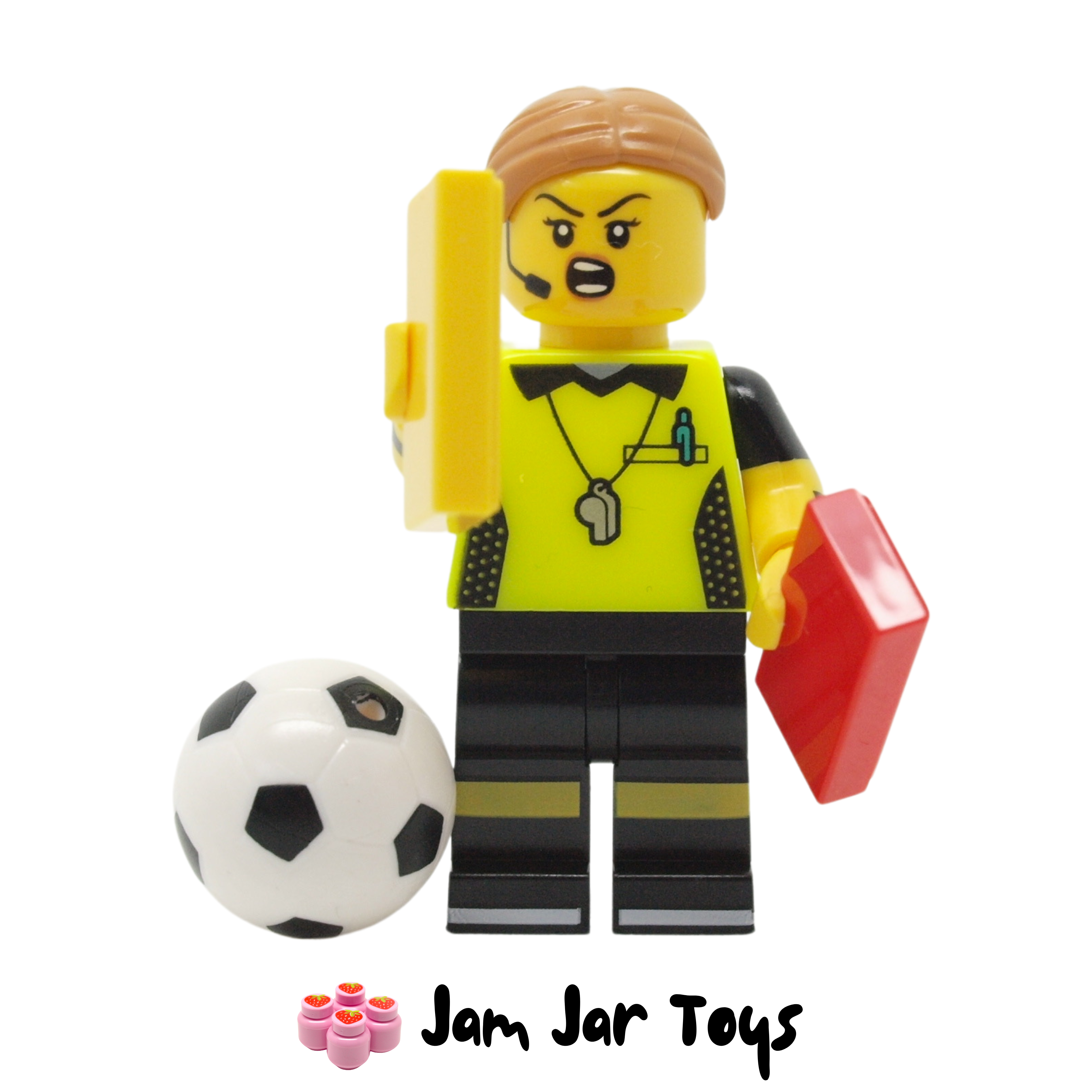 LEGO Minifigure Series 24 Football Referee with Soccer Ball # 71037