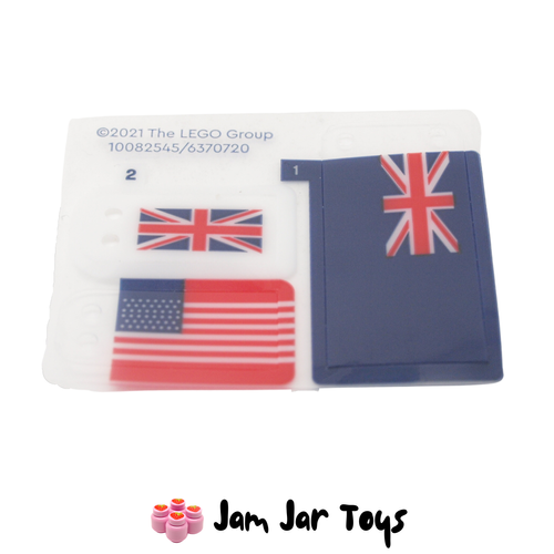 LEGO Lego Flag Sheet; UK and USA Flags for LEGO Titanic Set 10294.
