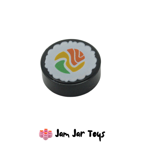 LEGO Black Sushi 1 x 1 Round Tile