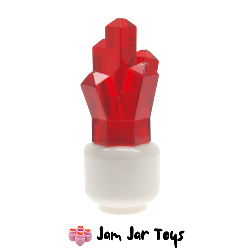 LEGO Trans-Red Jewel Rock Crystal 5 Point