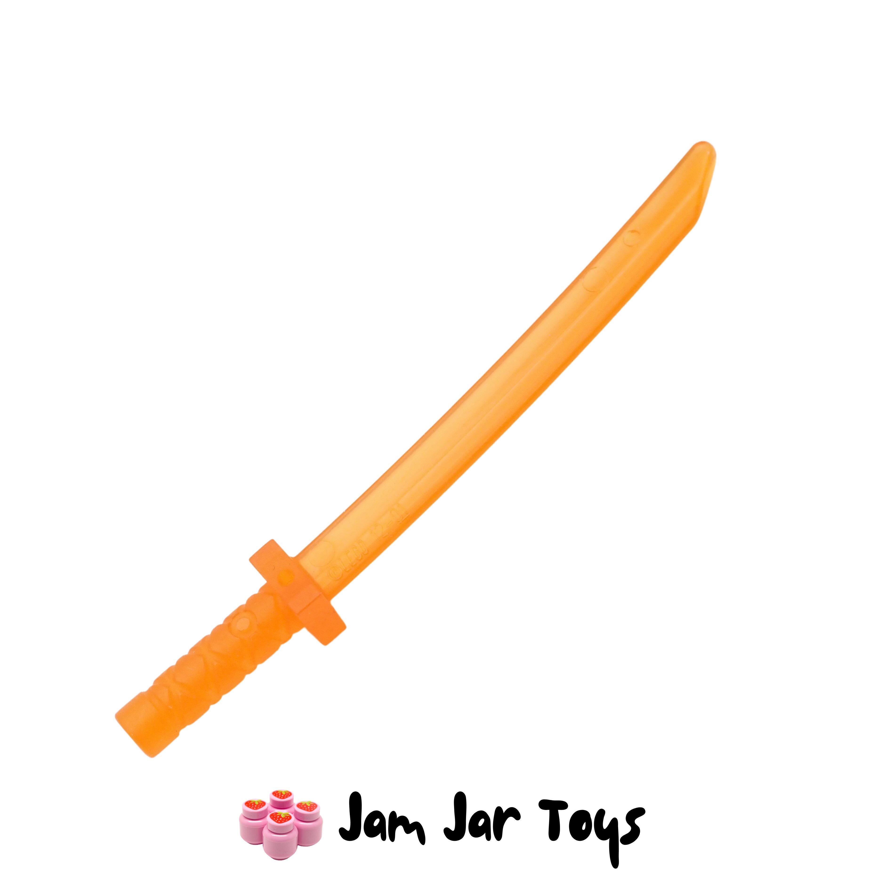 LEGO Trans-Orange Samurai Sword Katana SS11