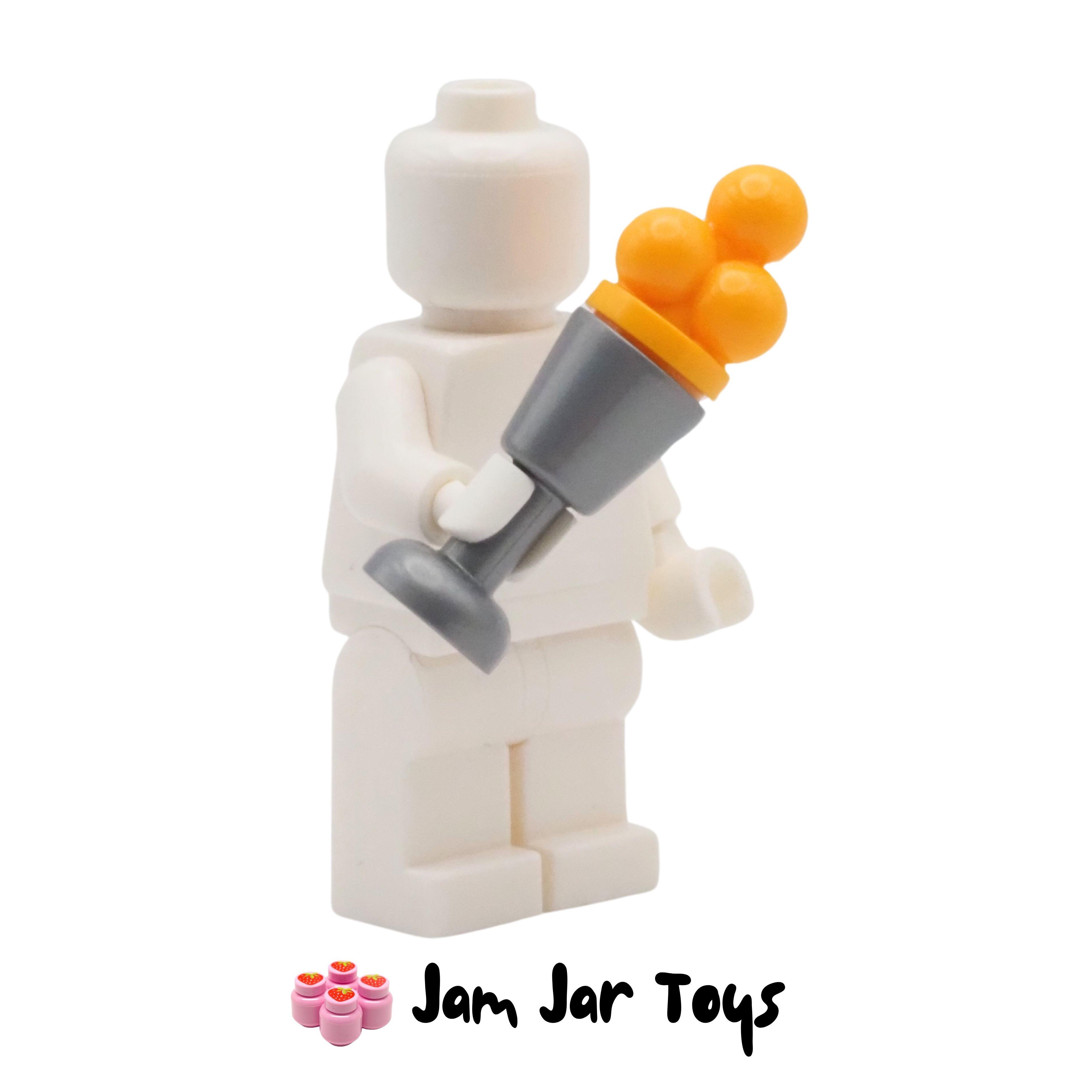LEGO Flat Silver Goblet with Orange Ice Cream