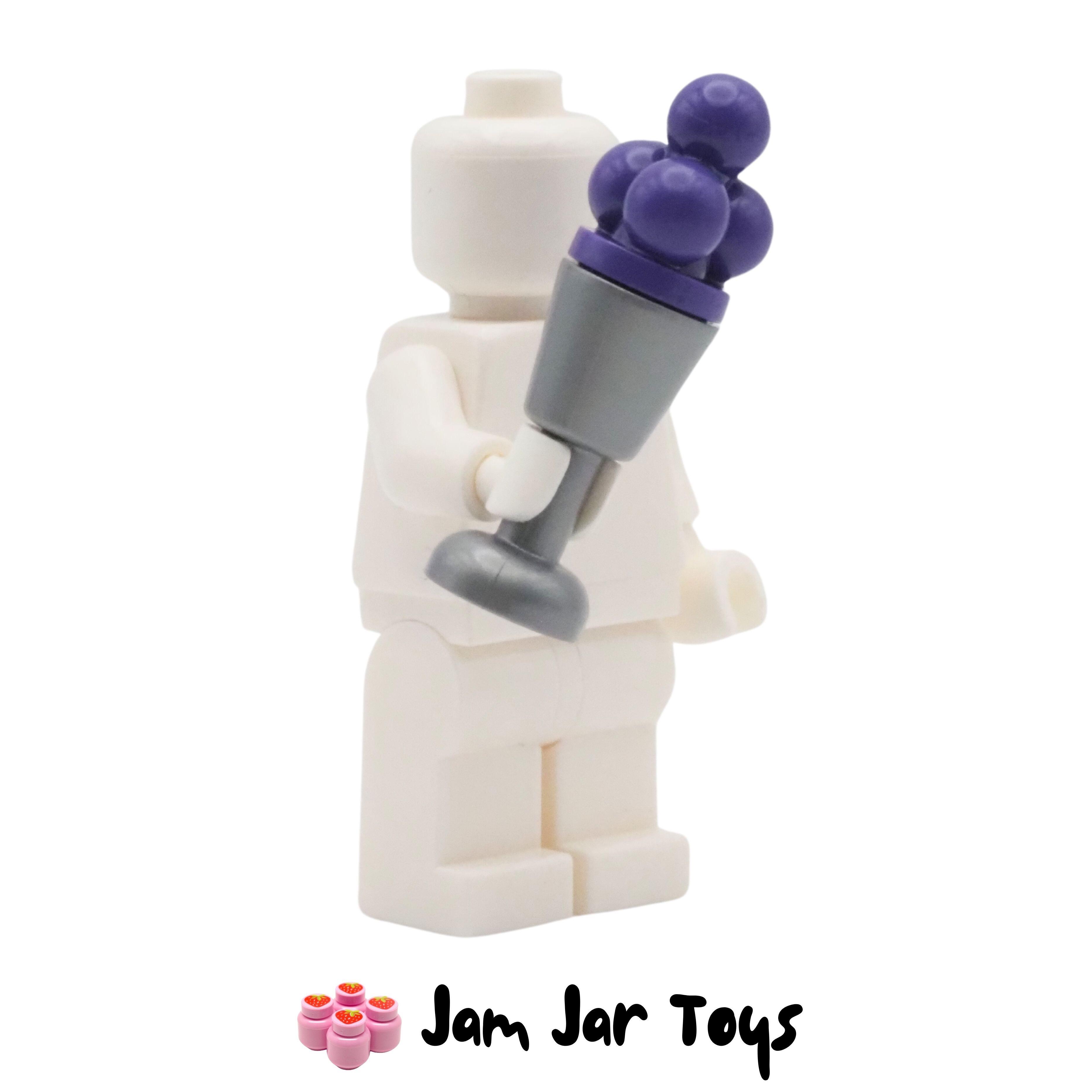 LEGO Flat Silver Goblet with Dark Purple / Grape Ice Cream