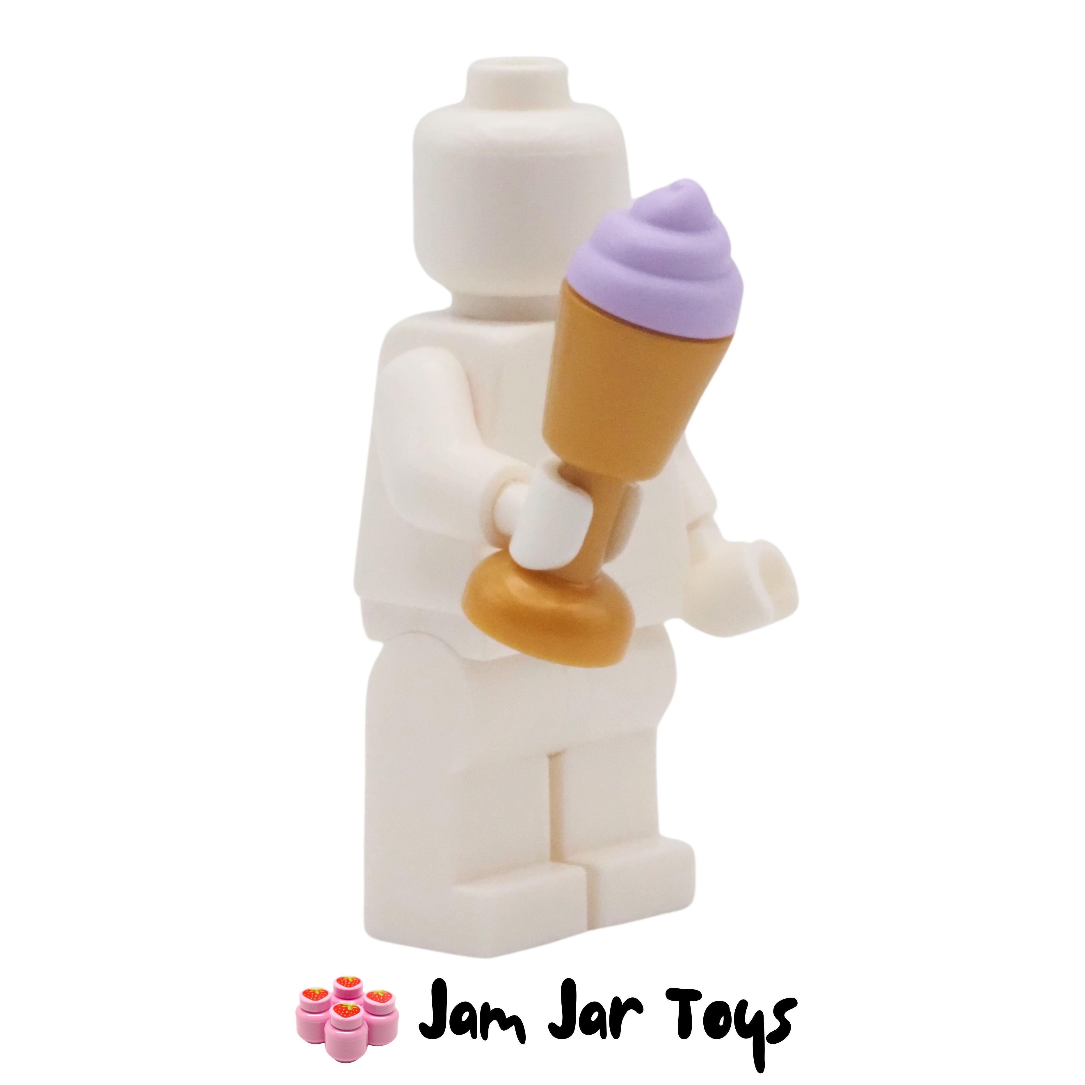 LEGO Pearl Gold Goblet Lavender Swirly Ice Cream.
