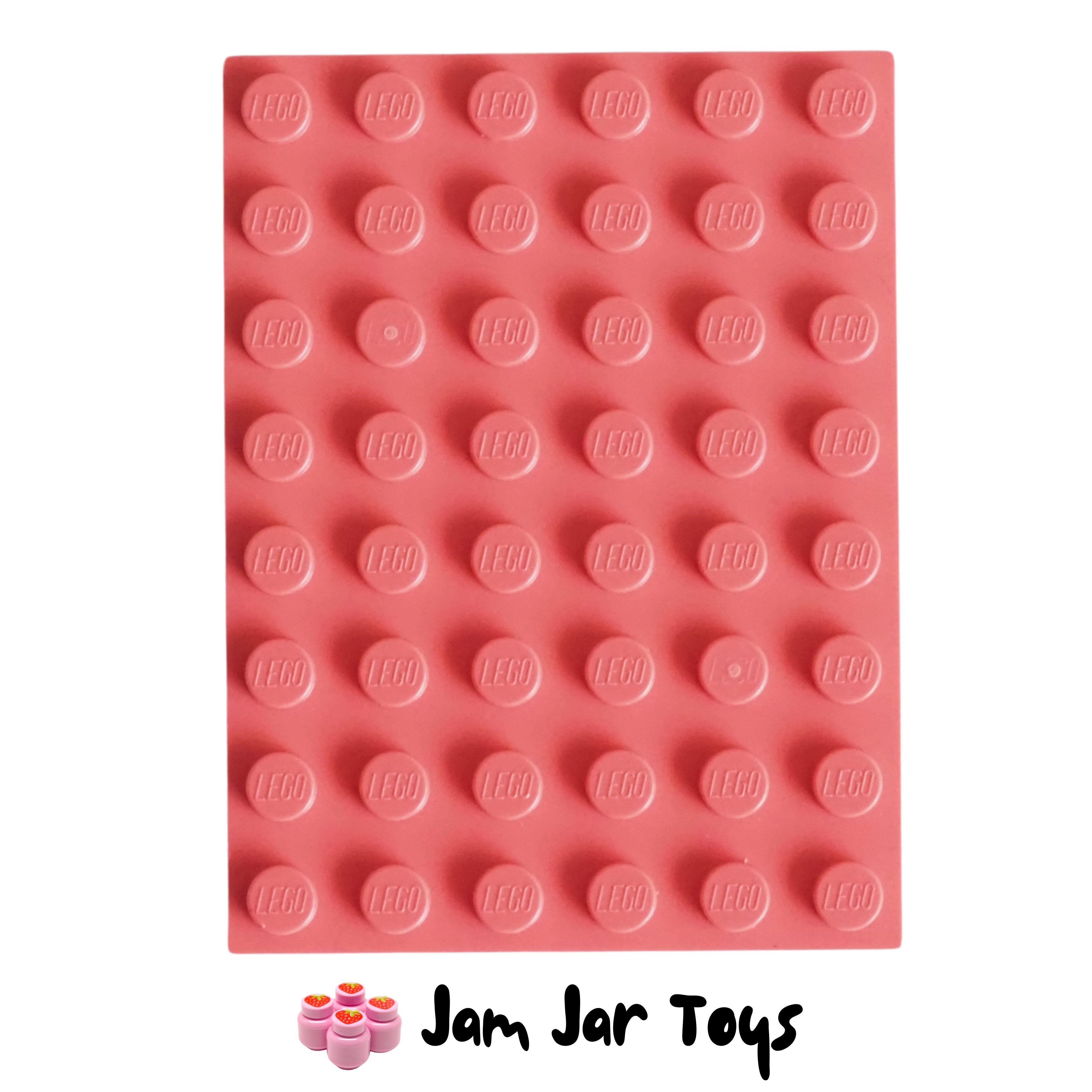 LEGO Base Plate - Coral 6 x 8 Stud,