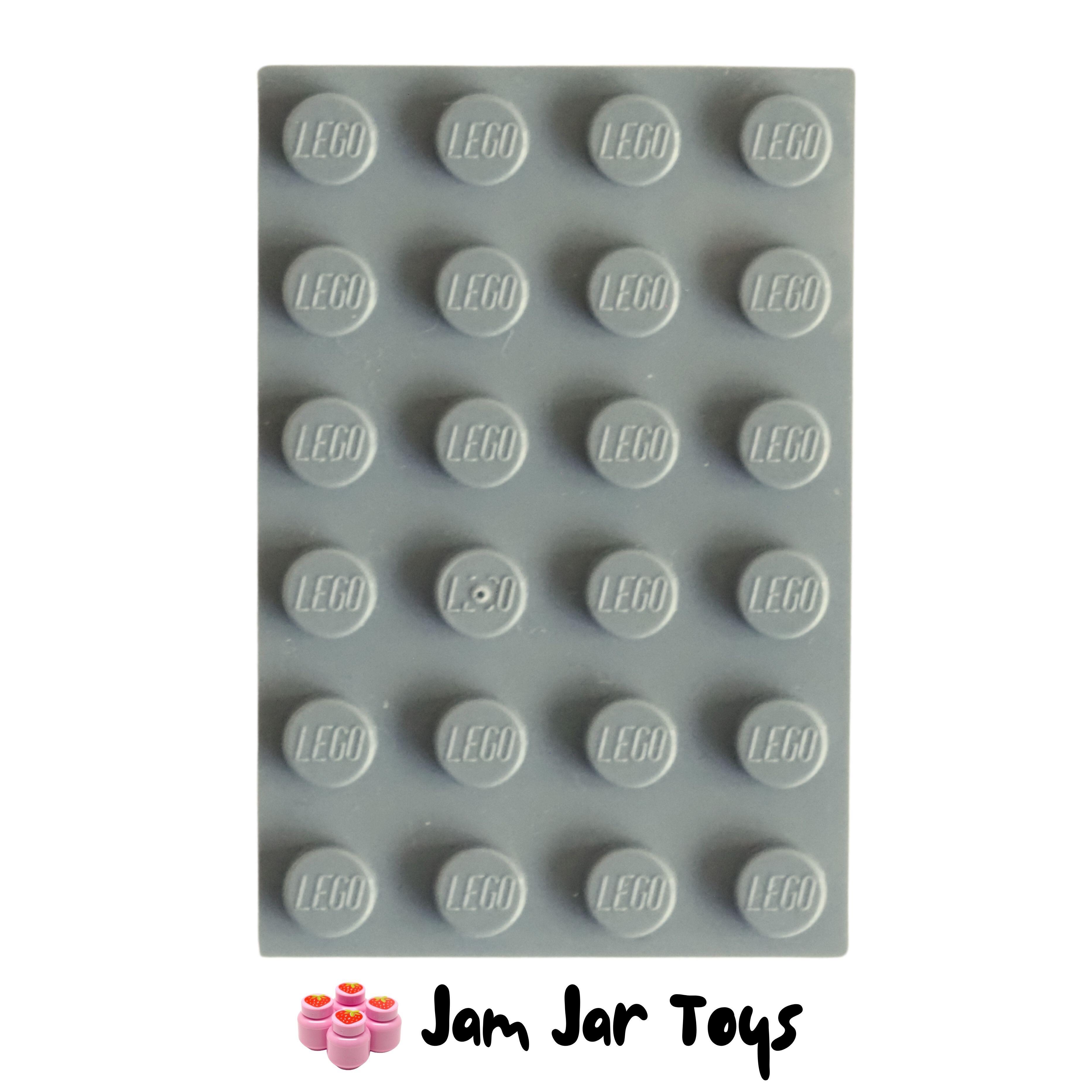 LEGO LIGHT BLUISH GREY 6 X 4 BASE PLATE