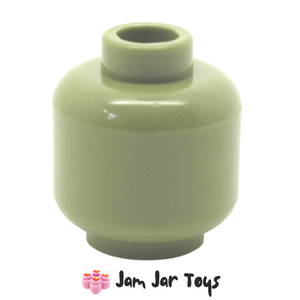 LEGO® Olive Green Plain Minifigure Head. PH26