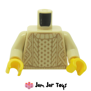 LEGO® Minifigure Torso Knit Sweater Print, Tan T16