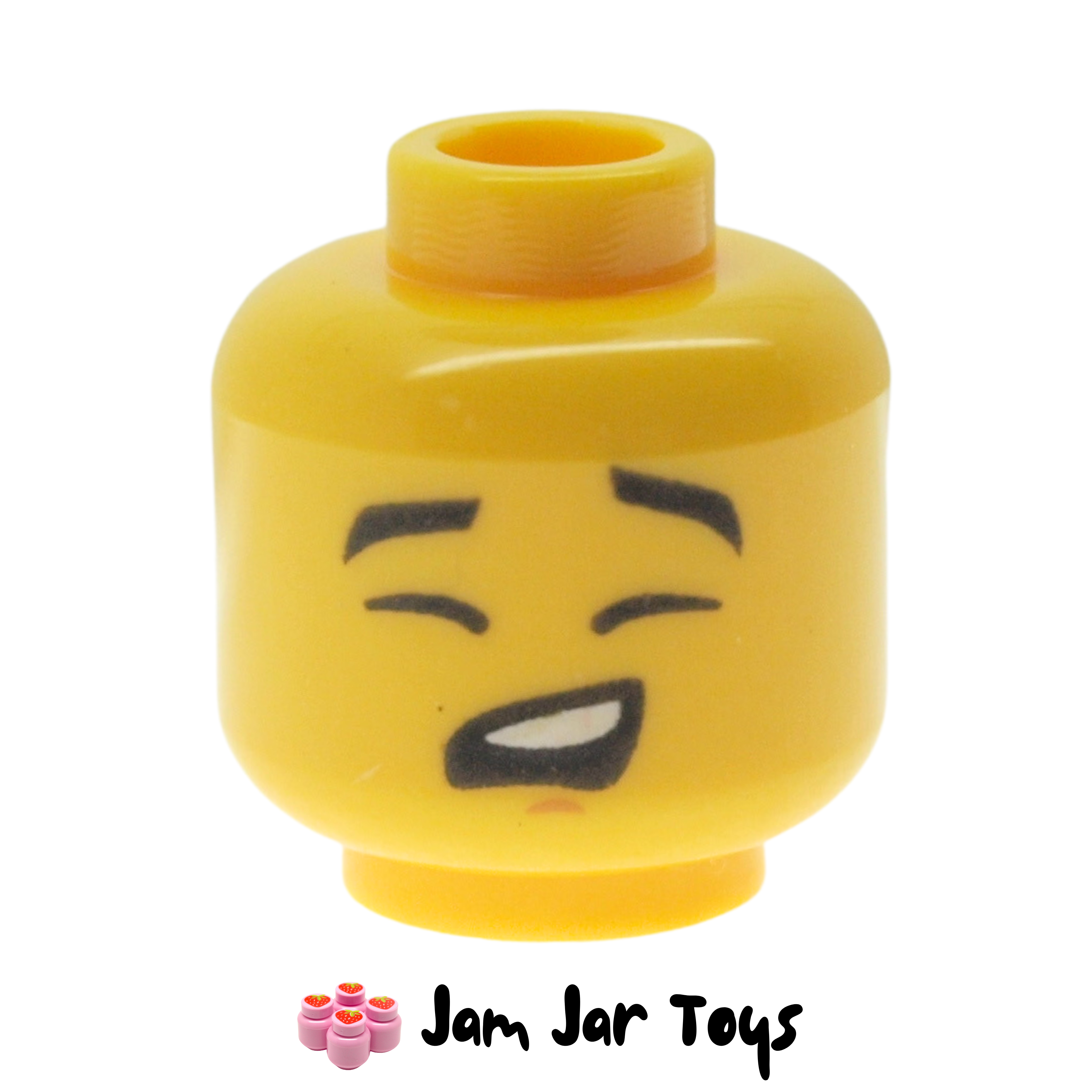 LEGO Head Eyes Closed Singing.