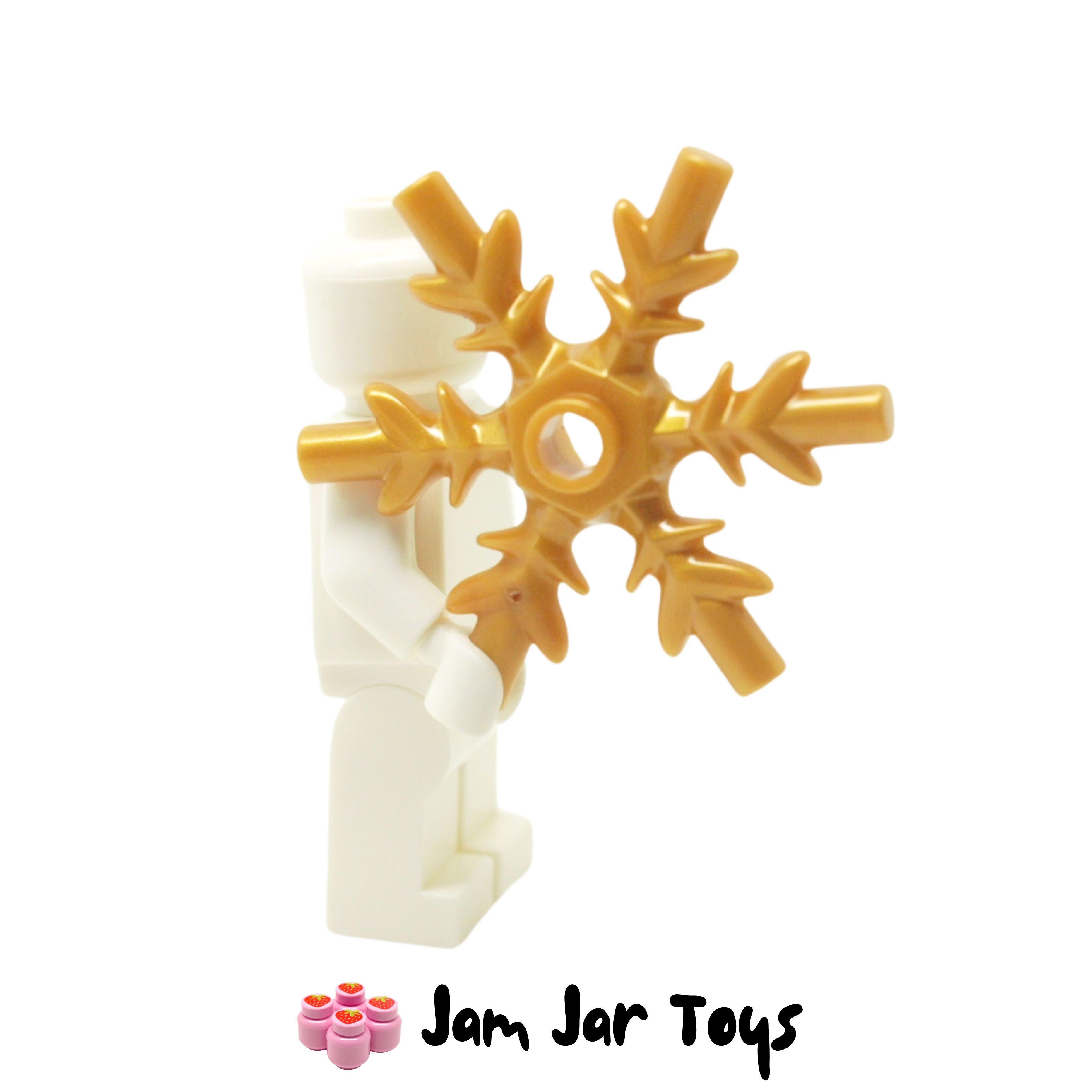 LEGO Pearl Gold Snowflake 4 x 4